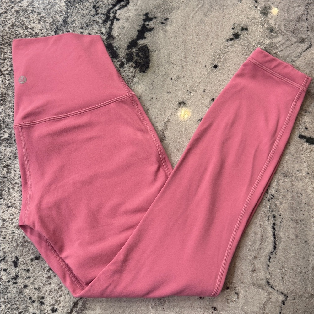 Lululemon Align High-Rise Pant 25” Pink Blossom Size 4